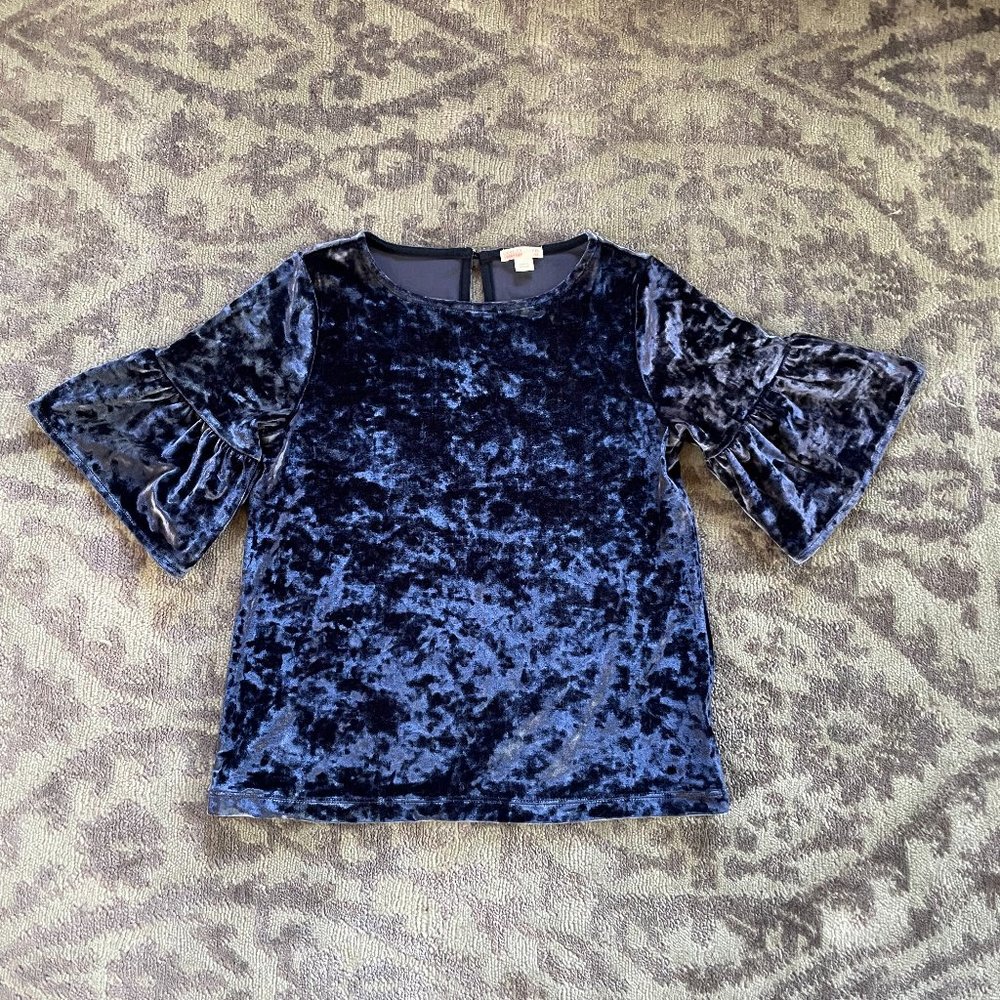 Crewcuts Girls Velvet Top
